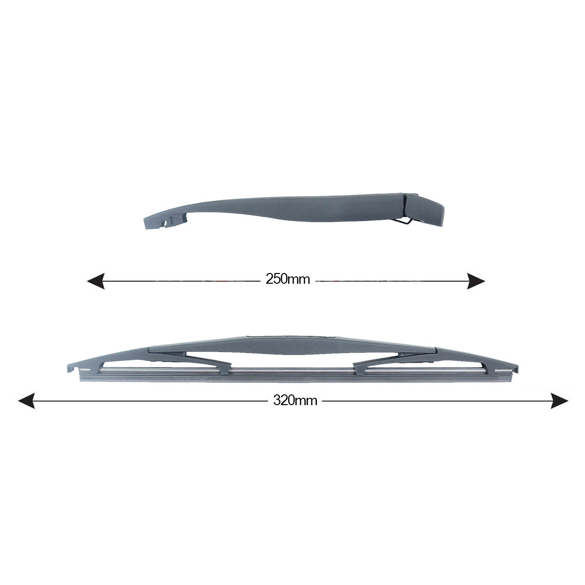 Kit Braccio Tergilunotto NISSAN Note 320mm 