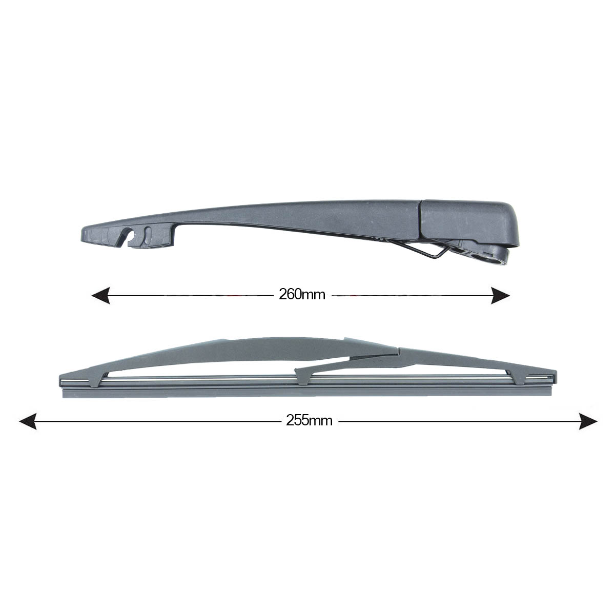 Sparblade Rear Arm Kit OPEL Agila B 255mm 