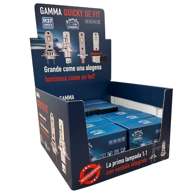 Espositore Misto da 10 pz con QUICKY OEFIT H7/H18 PRO