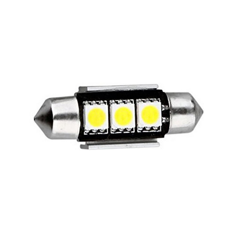 Lampade Siluro a 3 Led SMD Canbus 12V 12x36mm (2PCS)