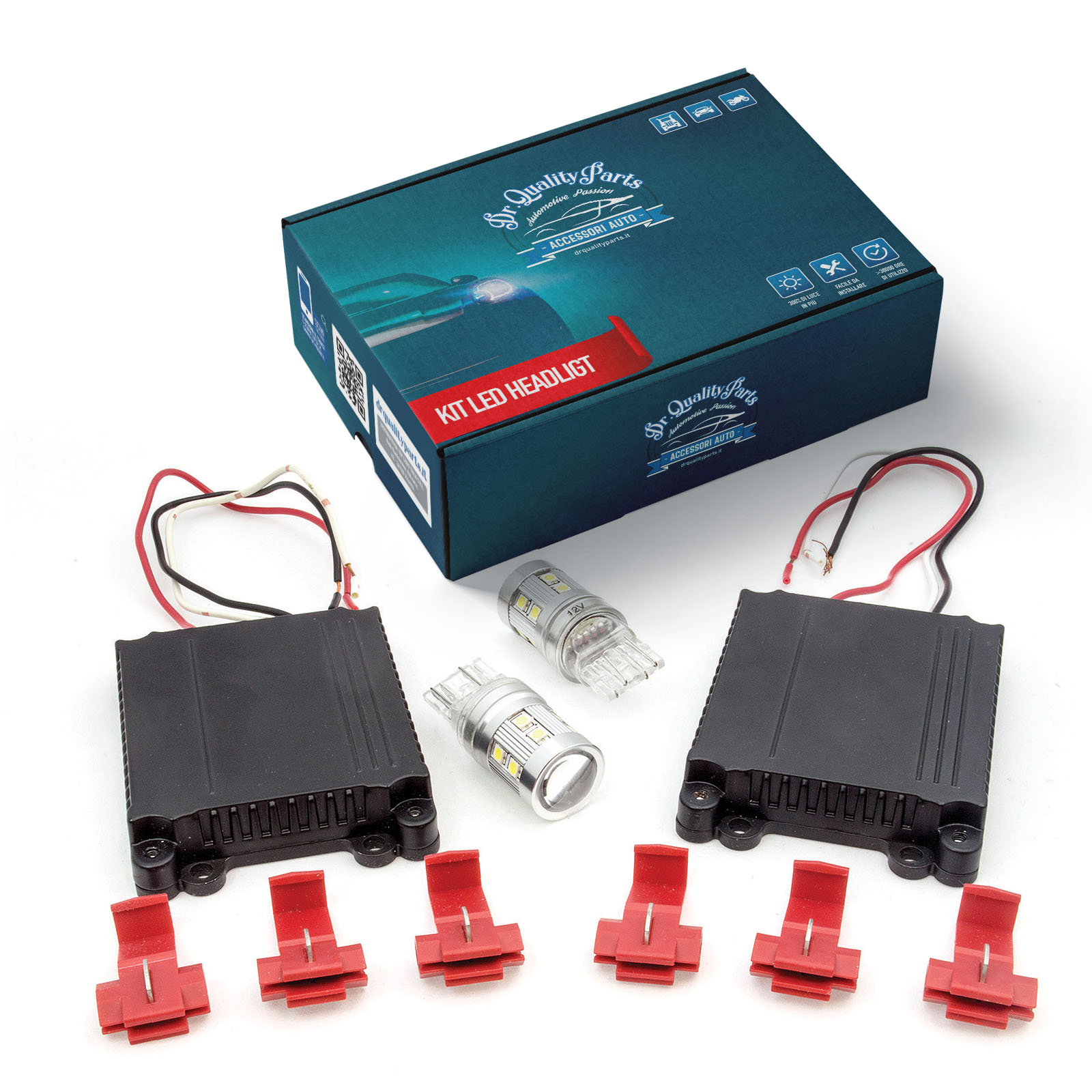 Full Kit luci a Led T20per DRL Fiat, Alfa e Opel