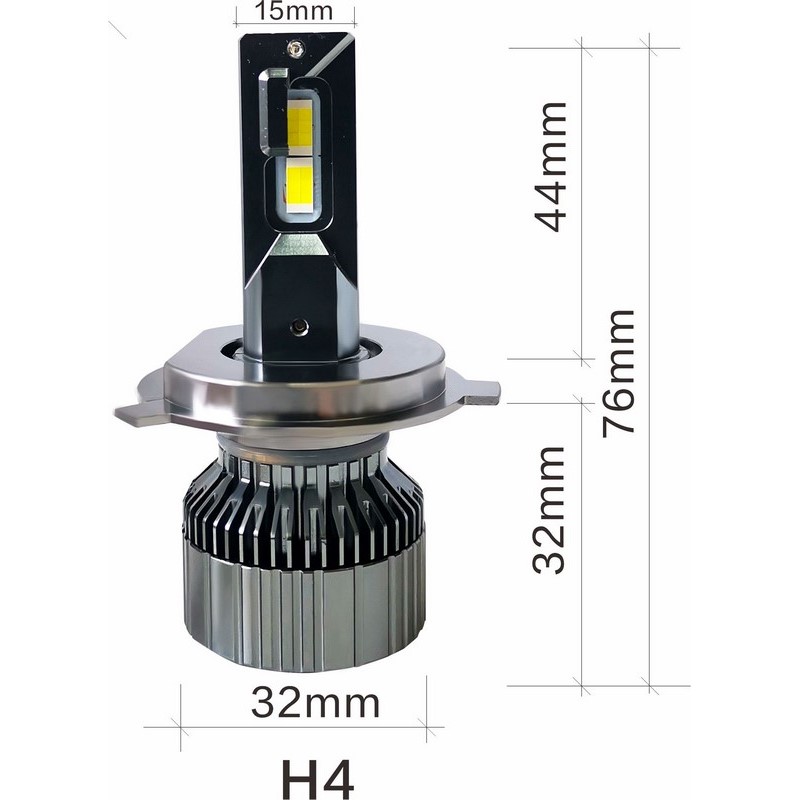 Kit Headlight TITAN 60Vper H4 (2PCS)