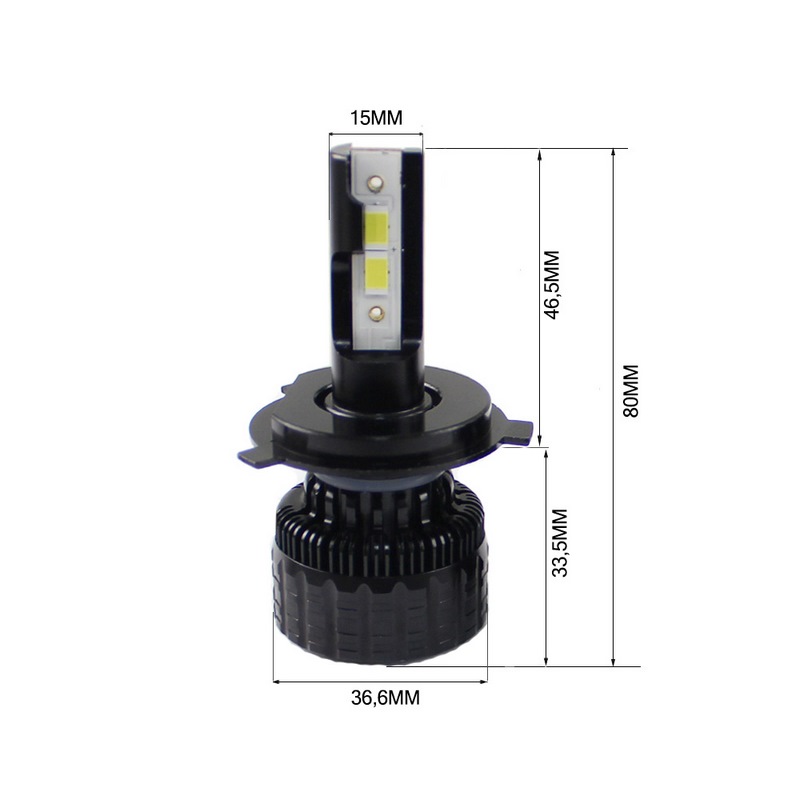 Kit Headlight TITAN 60Vper H4 (2PCS)