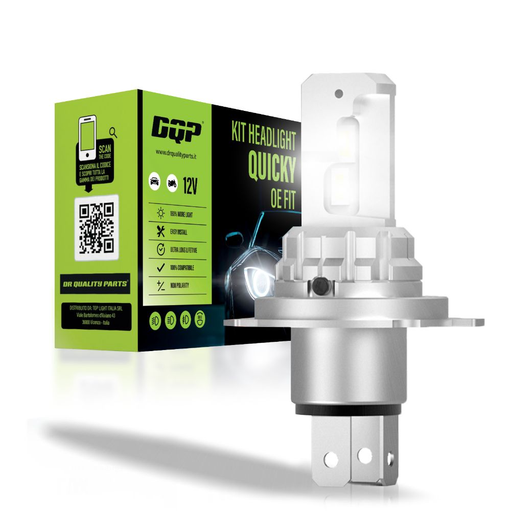 Singolo Headlight QUICKY OE FIT H4-H19