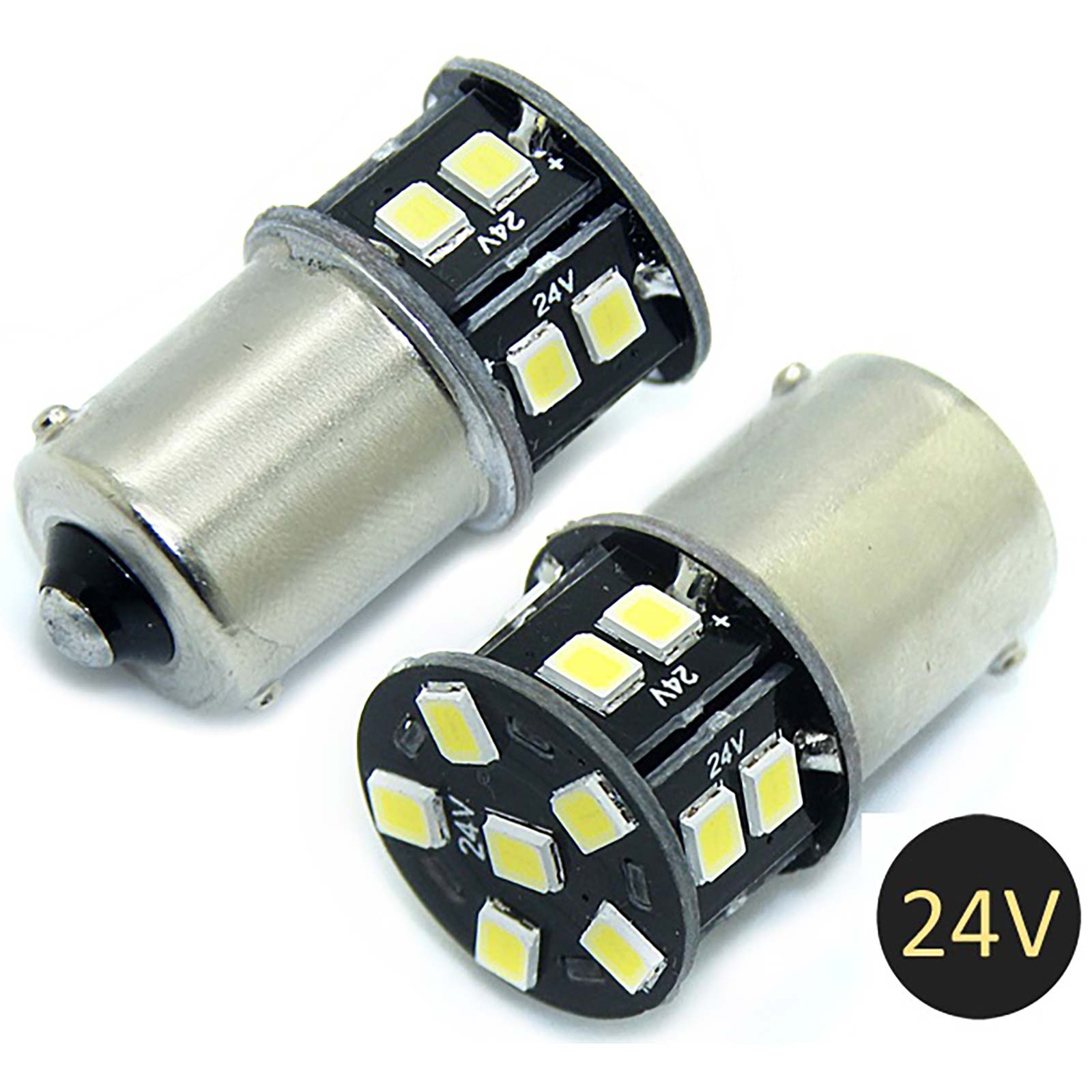 Set Lampade Led BA15S Rossa 24V (2PCS)