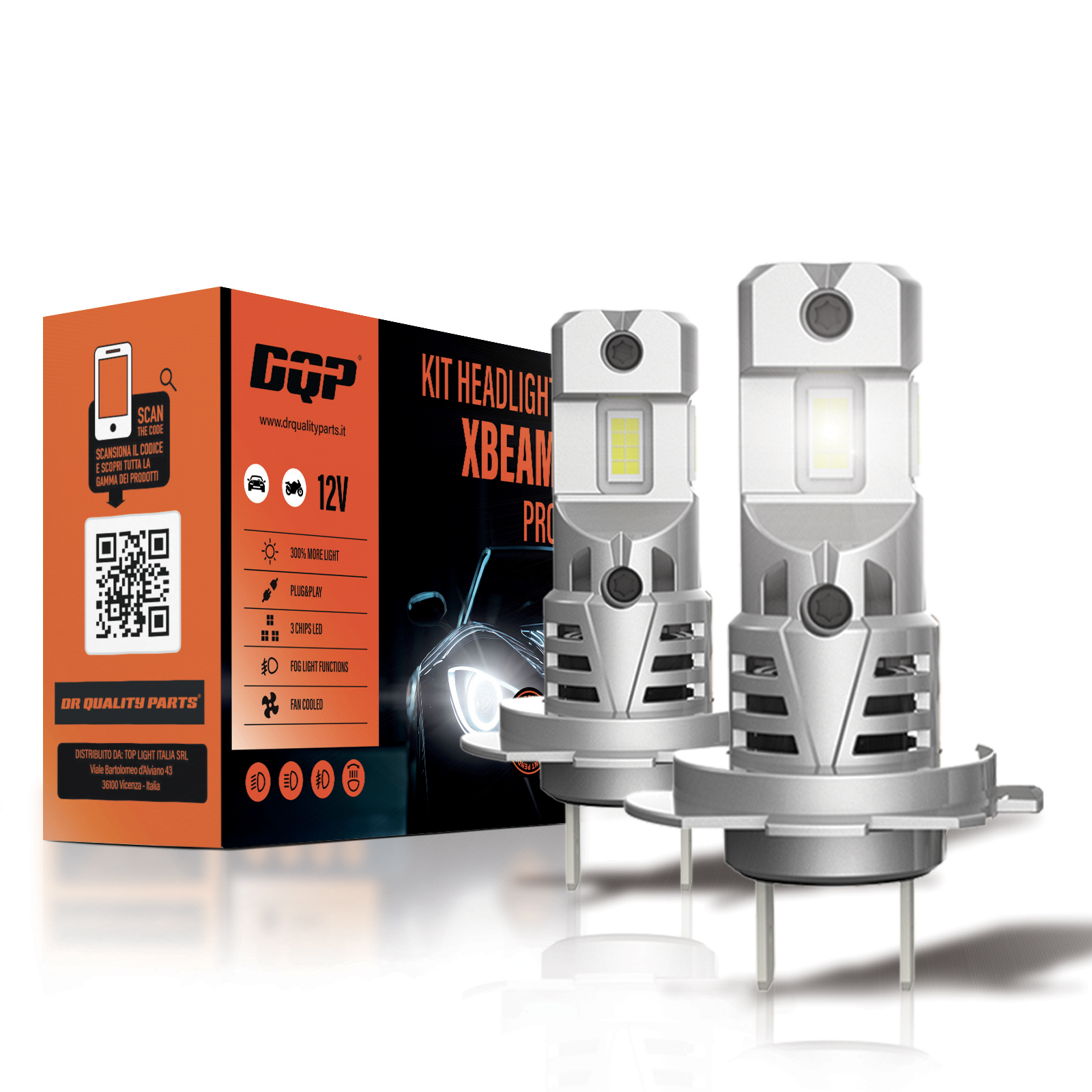 Kit Headlight X-BEAM PRO H7/H18 (2PCS)