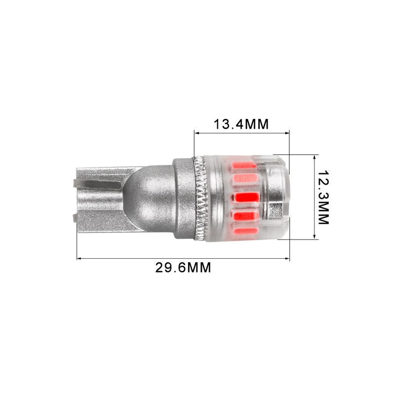 Led Bulb T10 RED QUICKY (2PCS)