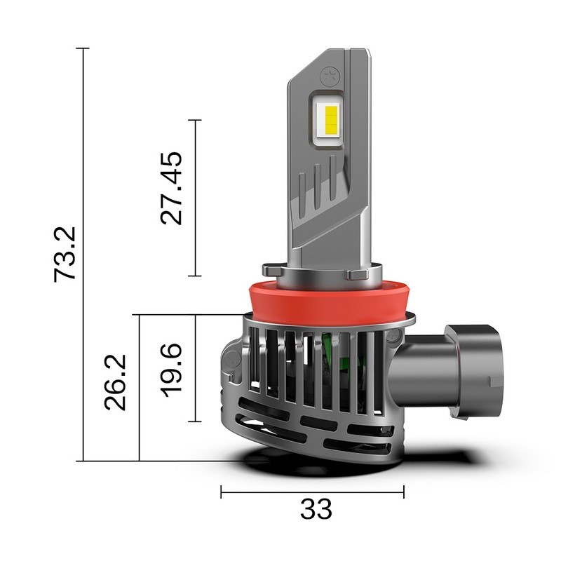 Kit Headlight SERIE COMPACT per H8/H9/H11/H16 (2PCS)