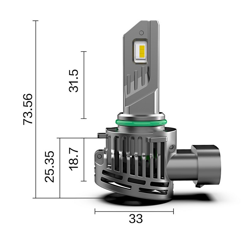 Singolo Headlight SERIE COMPACT per HB4-9006