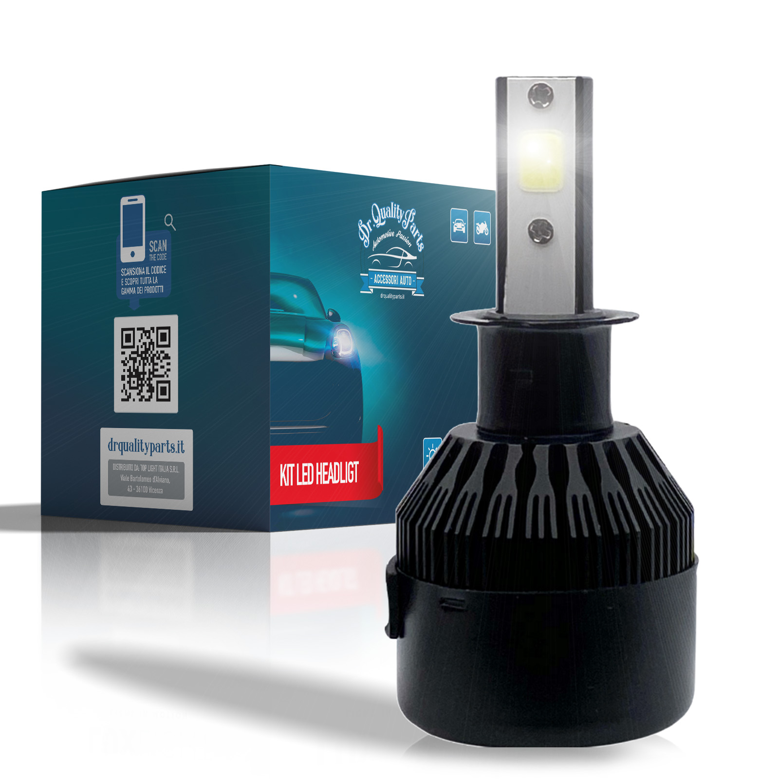 Singolo Headlight BASIC PRO PER H3