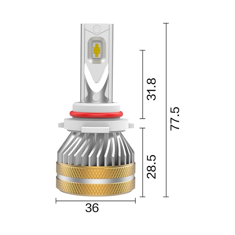 Singolo Headlight KYOTO 3 per HIR2-9012 (2PCS)