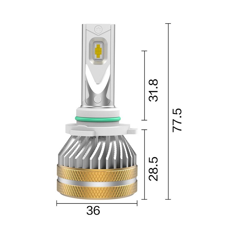 Singolo Headlight KYOTO 3 per HB4-9006 (2PCS)
