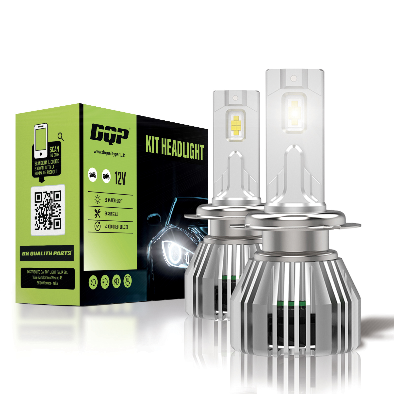 Kit Headlight ULTRALIGHT 2 H7 (2 PCS)