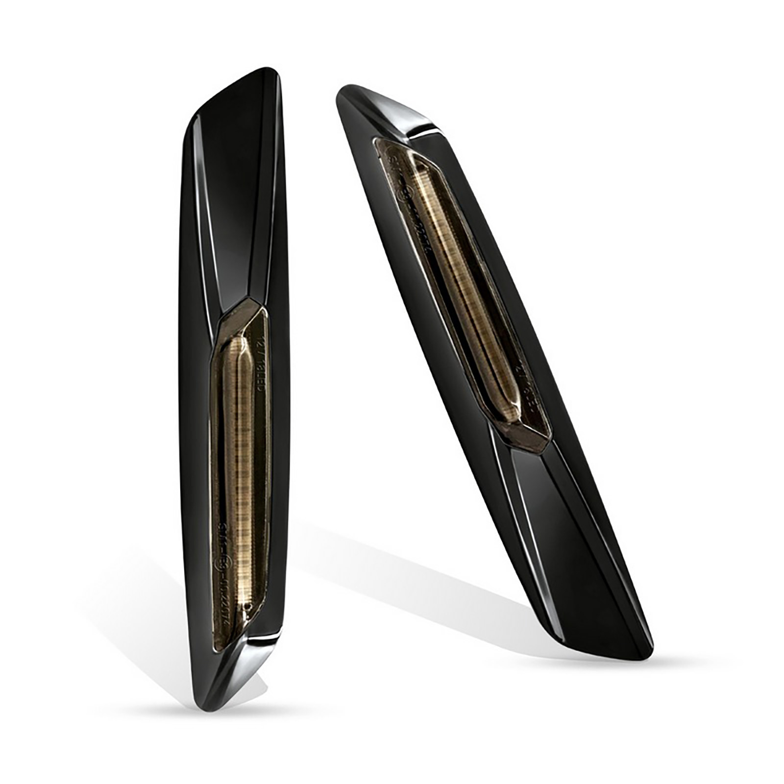 BMW Frecce laterali base nera e lente fum&eacute; (2PCS)