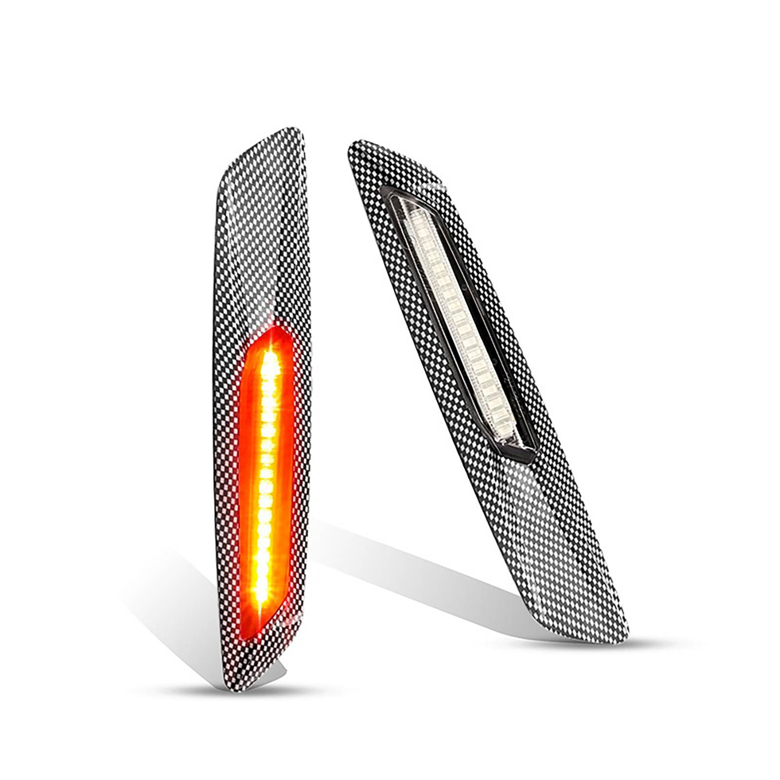 BMW Frecce lat. base eff. carbonio lente chiara(2PCS)