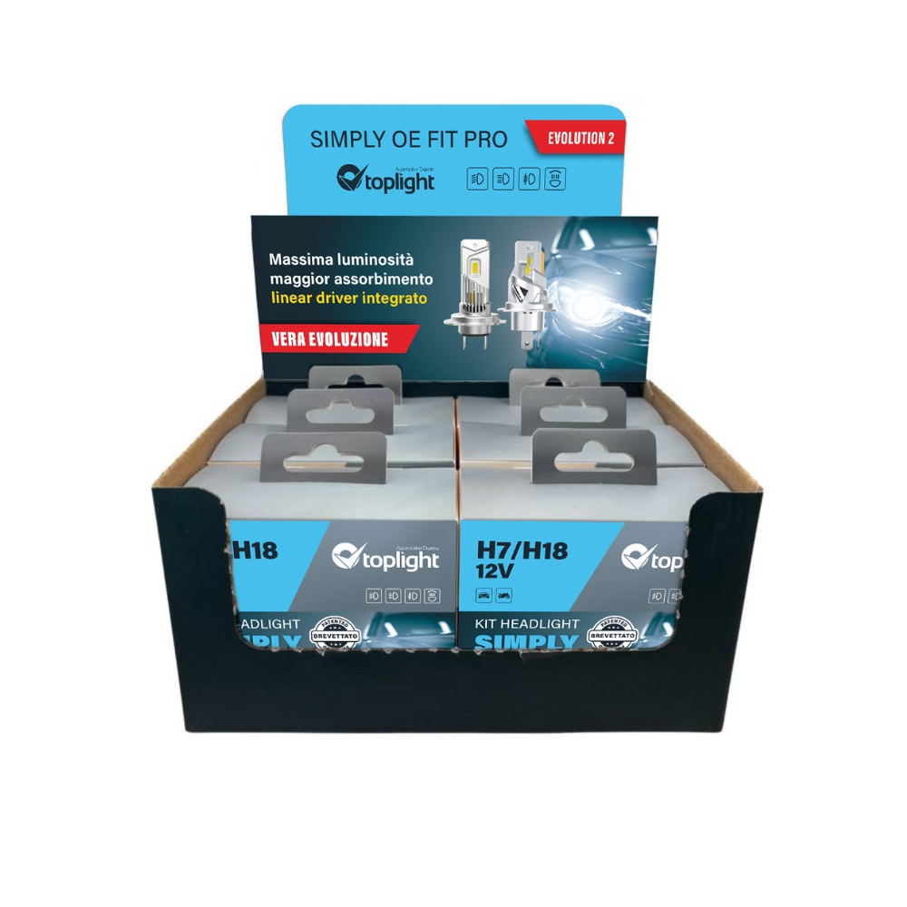 Display Lampade Simply Pro 2&deg; Gen. H7&H4