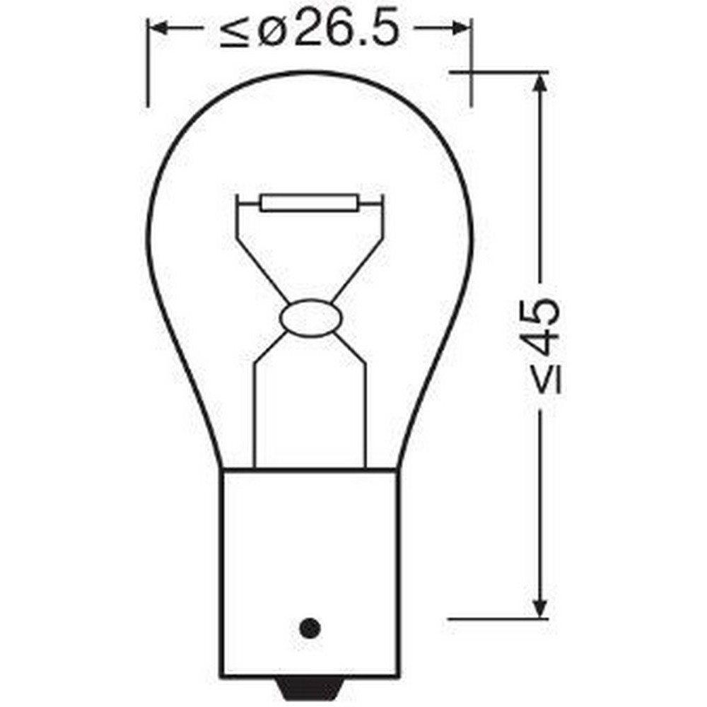 Lampada PY21W Vetro dipinto Amber 12V