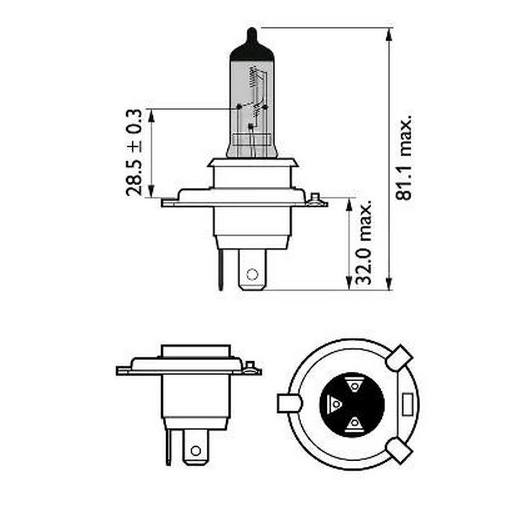 Set Lampade H4 X-White 12V (2PCS)