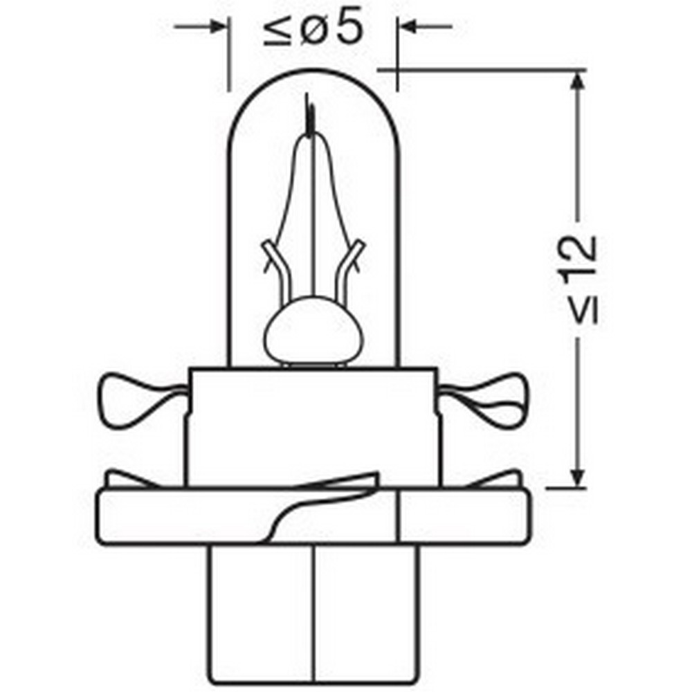 Lampada PCB 2W 12V Verde VERDE