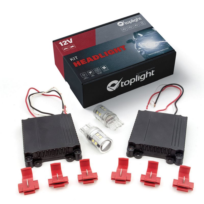 Full Kit luci a Led T202 Luci per DRL Fiat, Alfa