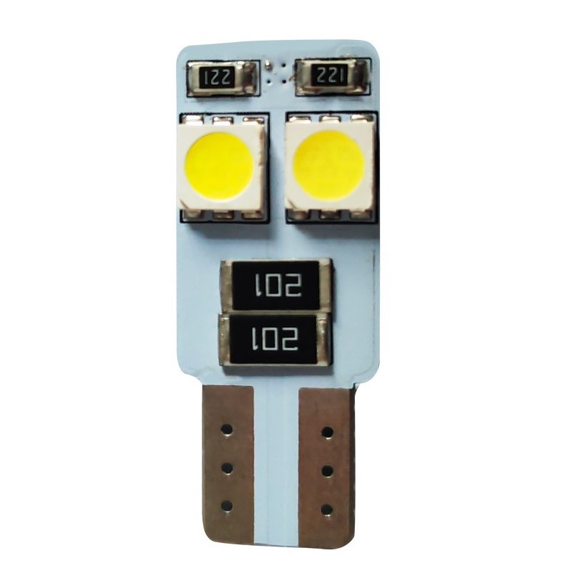 Set Lampade T10 W5W a 4 LedSMD 12V (2PCS)