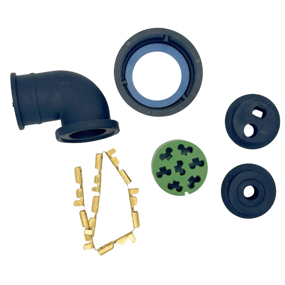 Kit Connettore 7 vie per Fanali Aspock nero innesto a vite