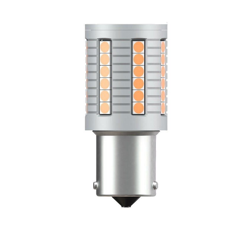 Set Lampade Led P21W BA15s Amber 12V (2PCS)