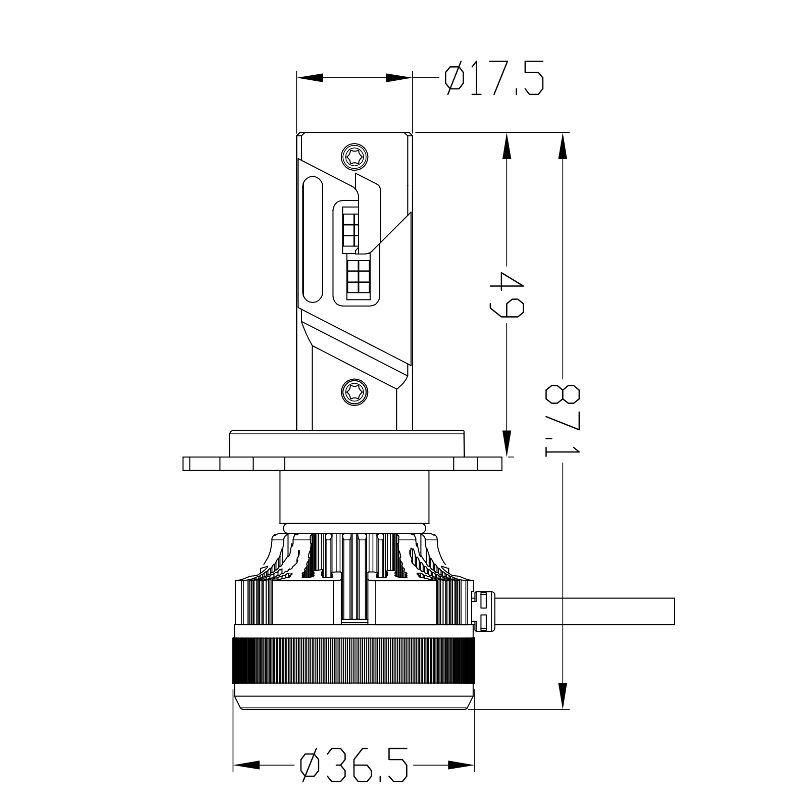 Kit Headlight LUMI-X 9-60V per H4 (2PCS)