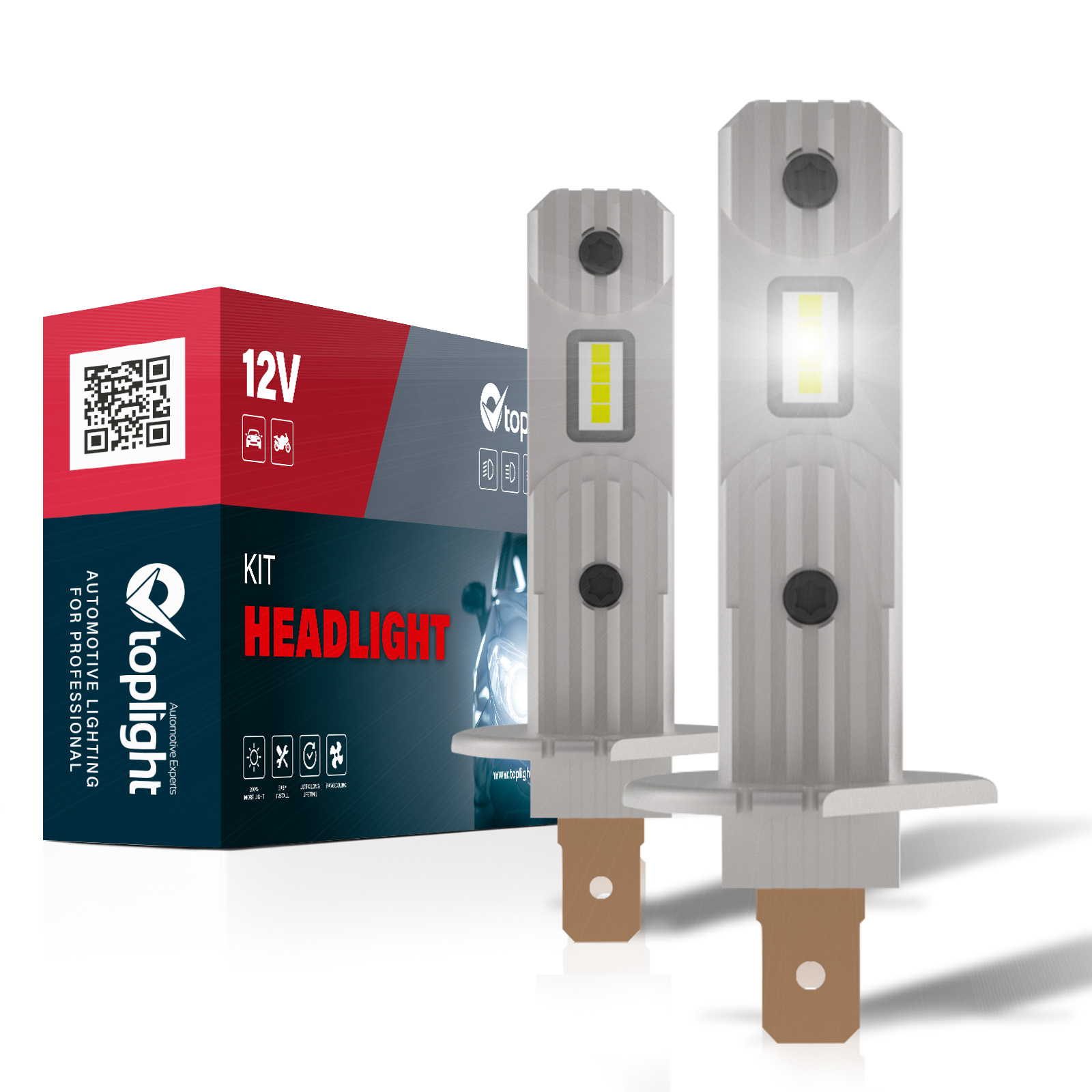 Kit Headlight SIMPLY H1 OE FIT (2PCS)