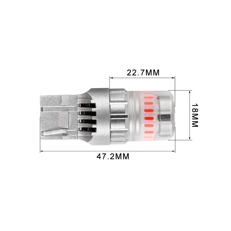 Led Bulb T20 1 LIGHT RED SIMPLY (2PCS)