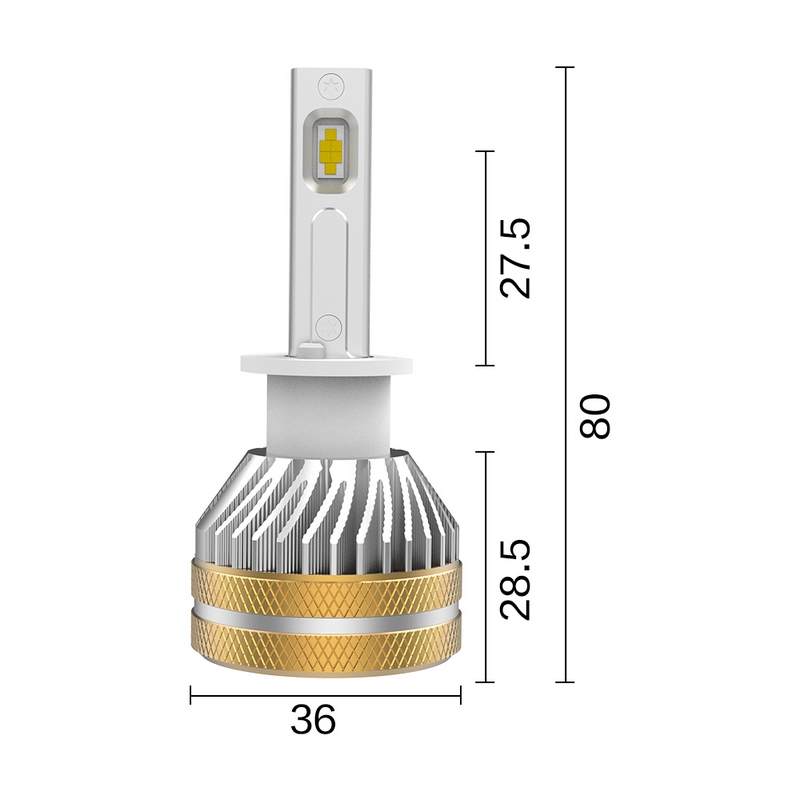 Singolo Headlight TOKYO 3 per H1 (2PCS)