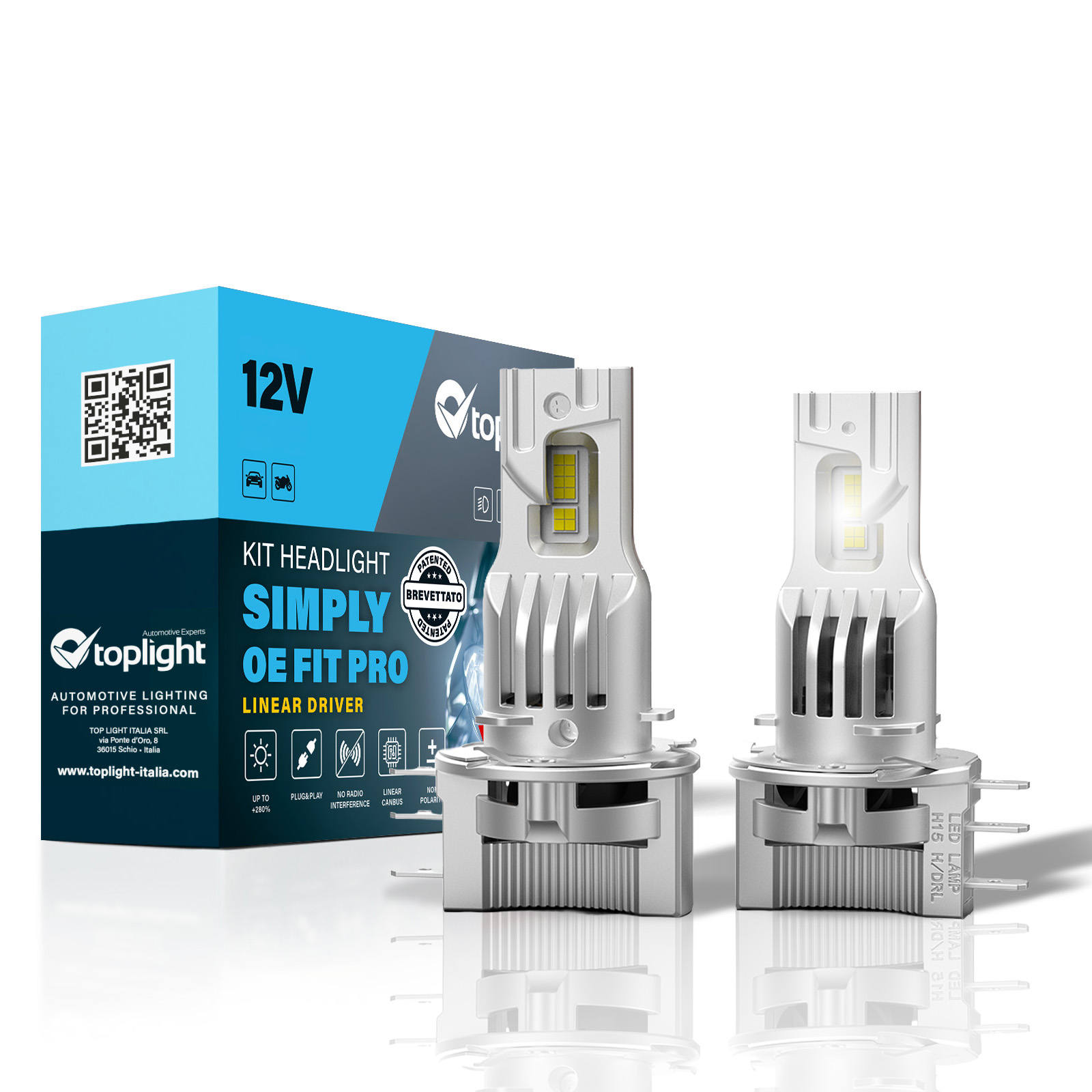 Kit Headlight SIMPLY PRO 2 GEN H15 12V (2PCS)