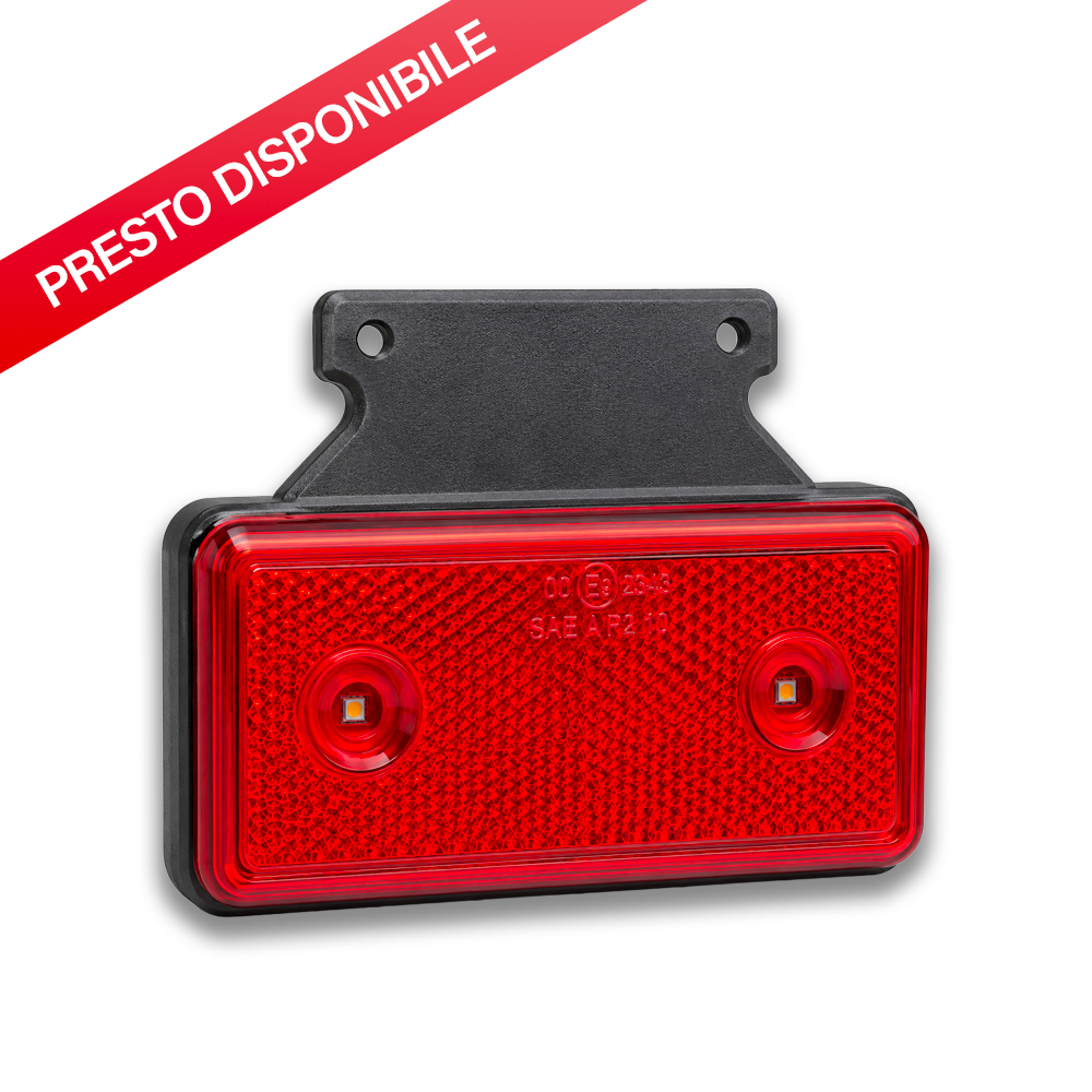 Luce Ingombro rettangolare Rosso