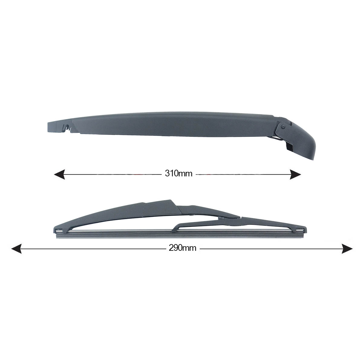 TRA-F2B3 Kit Braccio Tergilunotto FIAT Bravo II 290mm