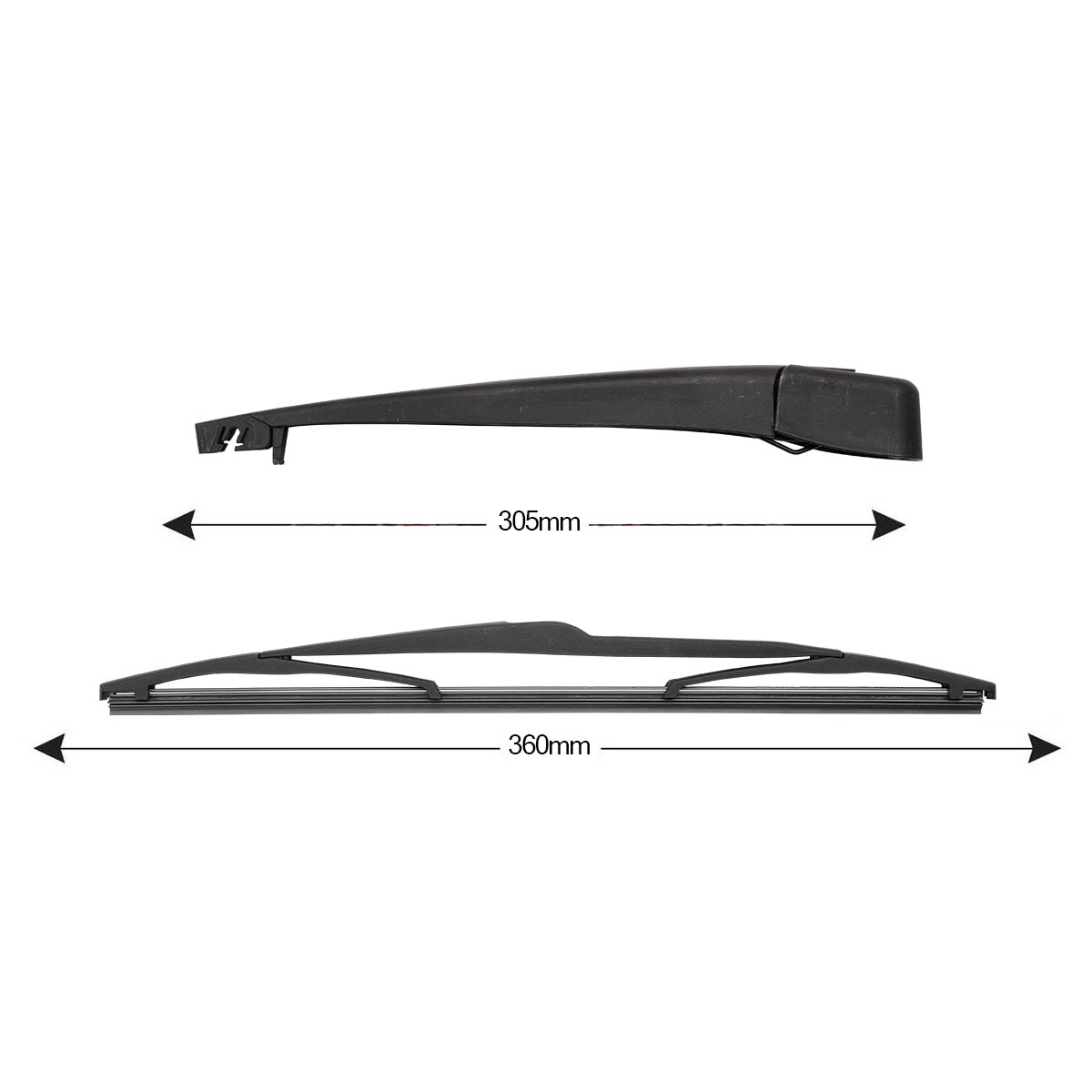 Kit Braccio Tergilunotto RENAULT Megane III Coupe 360mm