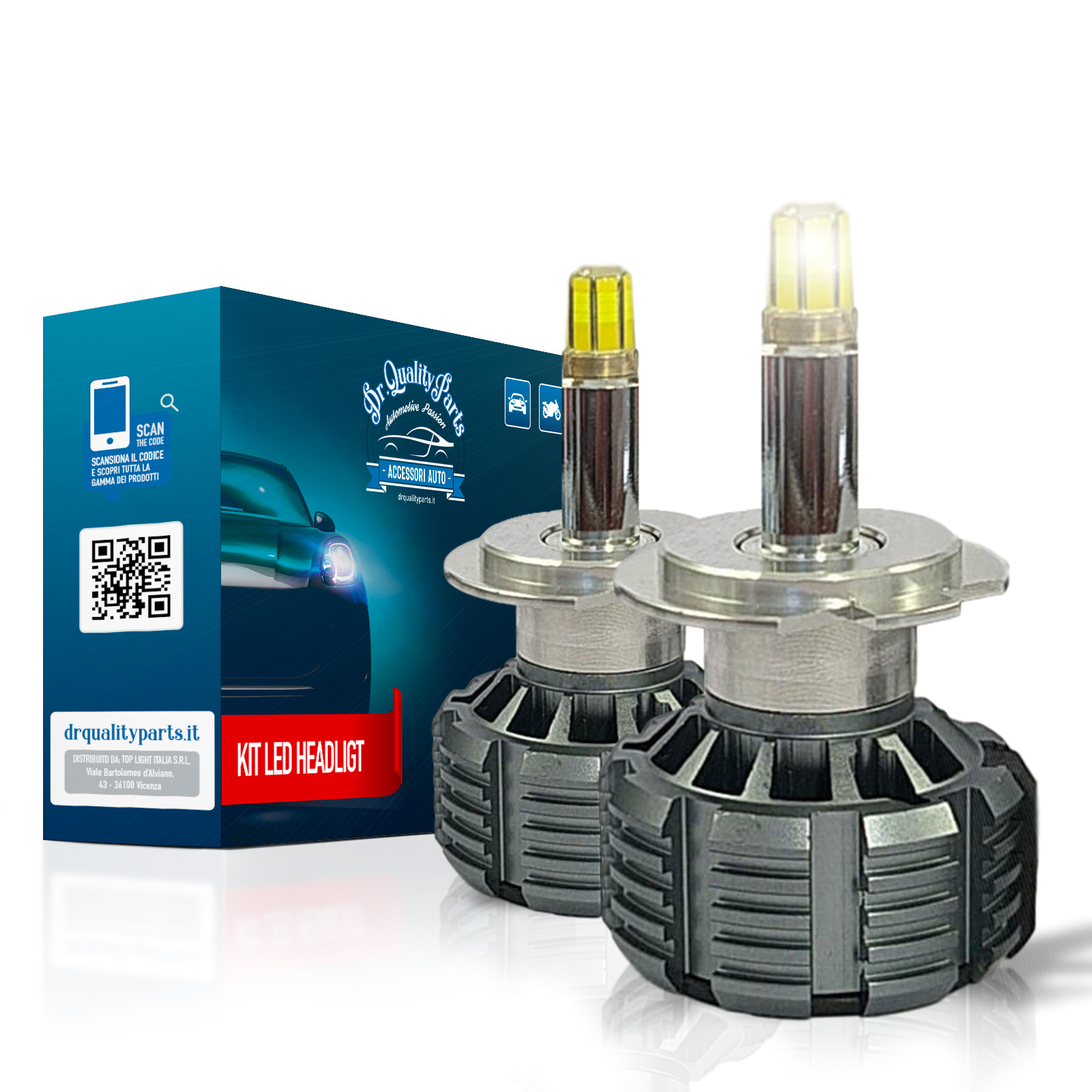 Kit Headlight POLARIS 360° per Lenticolare H11 (2PCS)