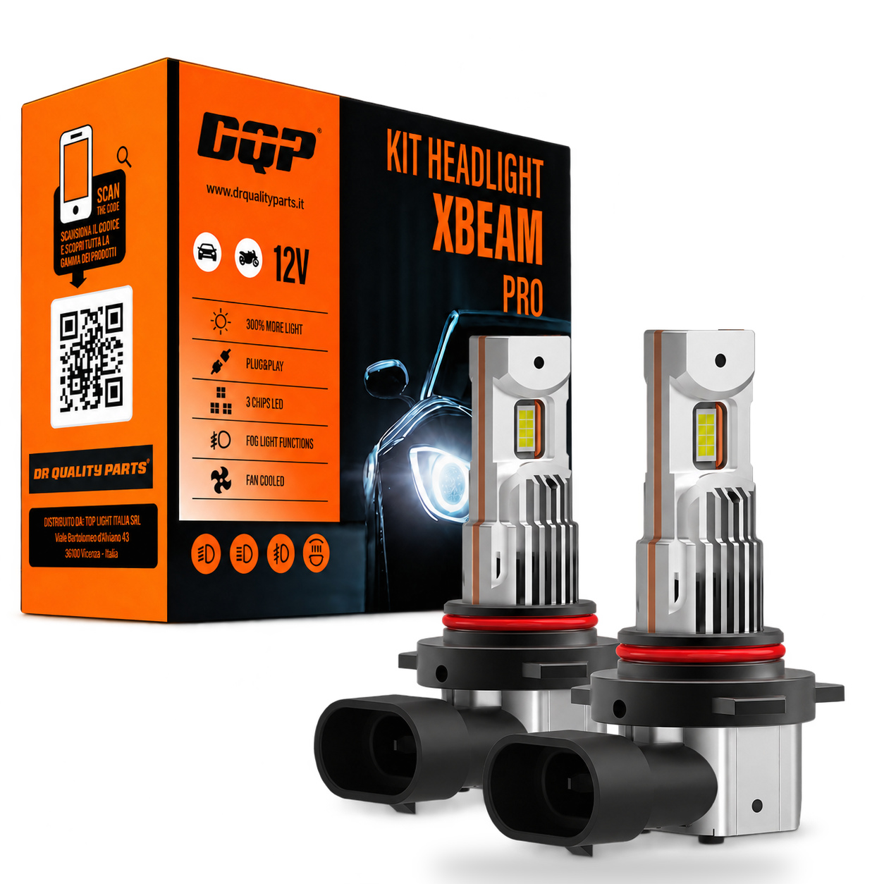 Kit Headlight X-BEAM PRO HIR2 (2PCS)