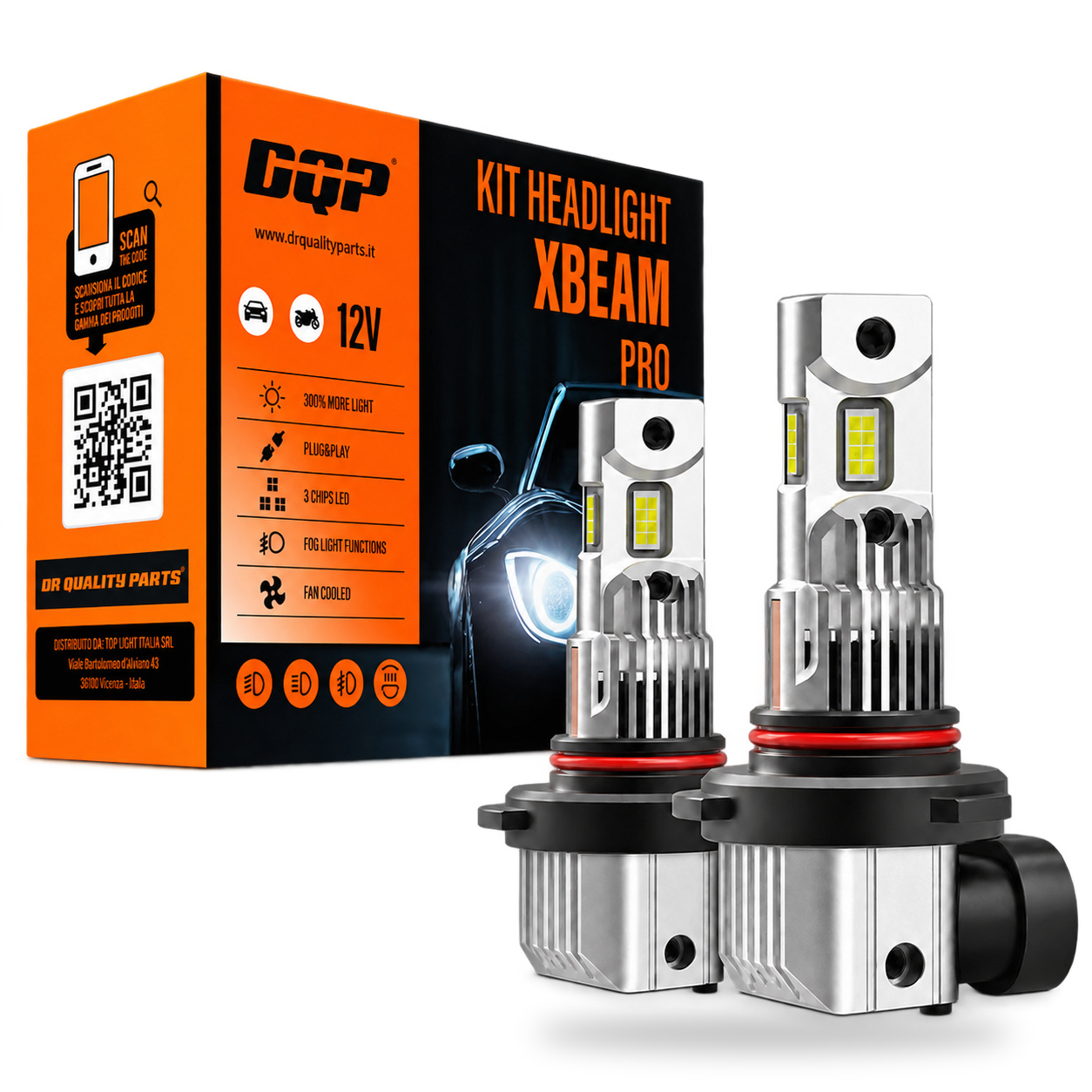 Kit Headlight X-BEAM PRO HB3-9005 (2PCS)