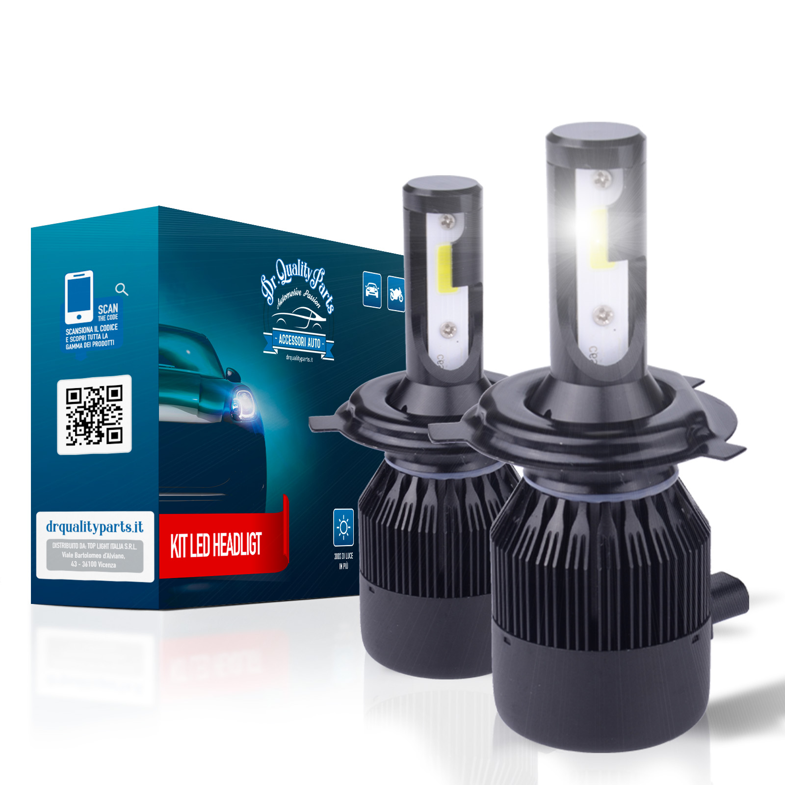 Kit Headlight BASIC PRO per H4 (2PCS)