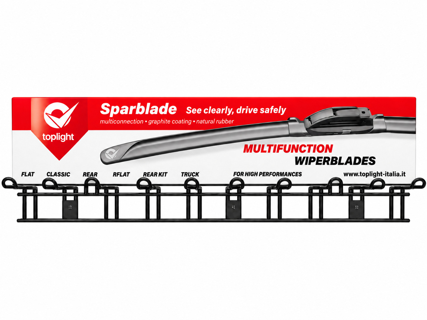 Wiperblades Display 10 Hooks