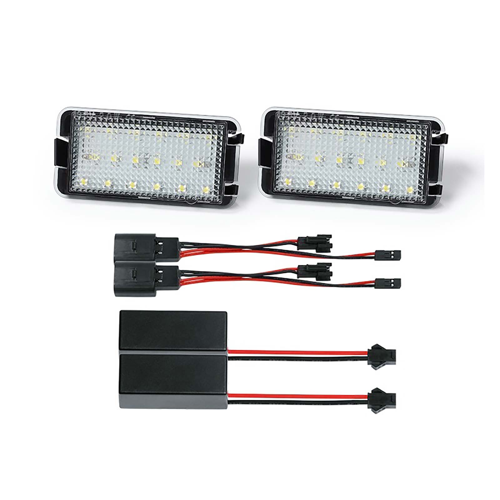 2x CANBUS LED License Plate Lights For VW Jetta Passat Audi A4 Q5, 6000K White